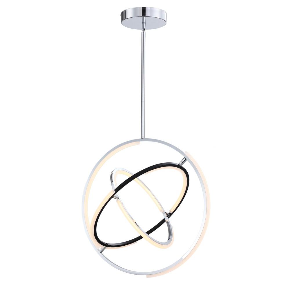 Trilogy Collection Integrated LED 24 in. Pendant, Polished Nickel
