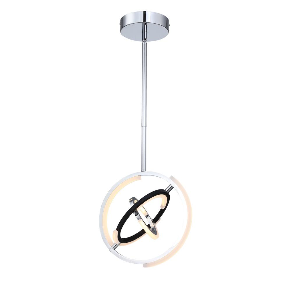 Trilogy Collection Integrated LED 13 in. Pendant, Polished Nickel