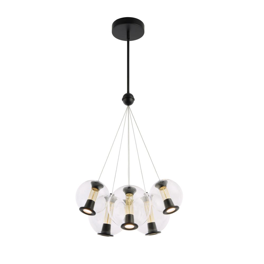 Arlo Collection 6-Light Chandelier Black