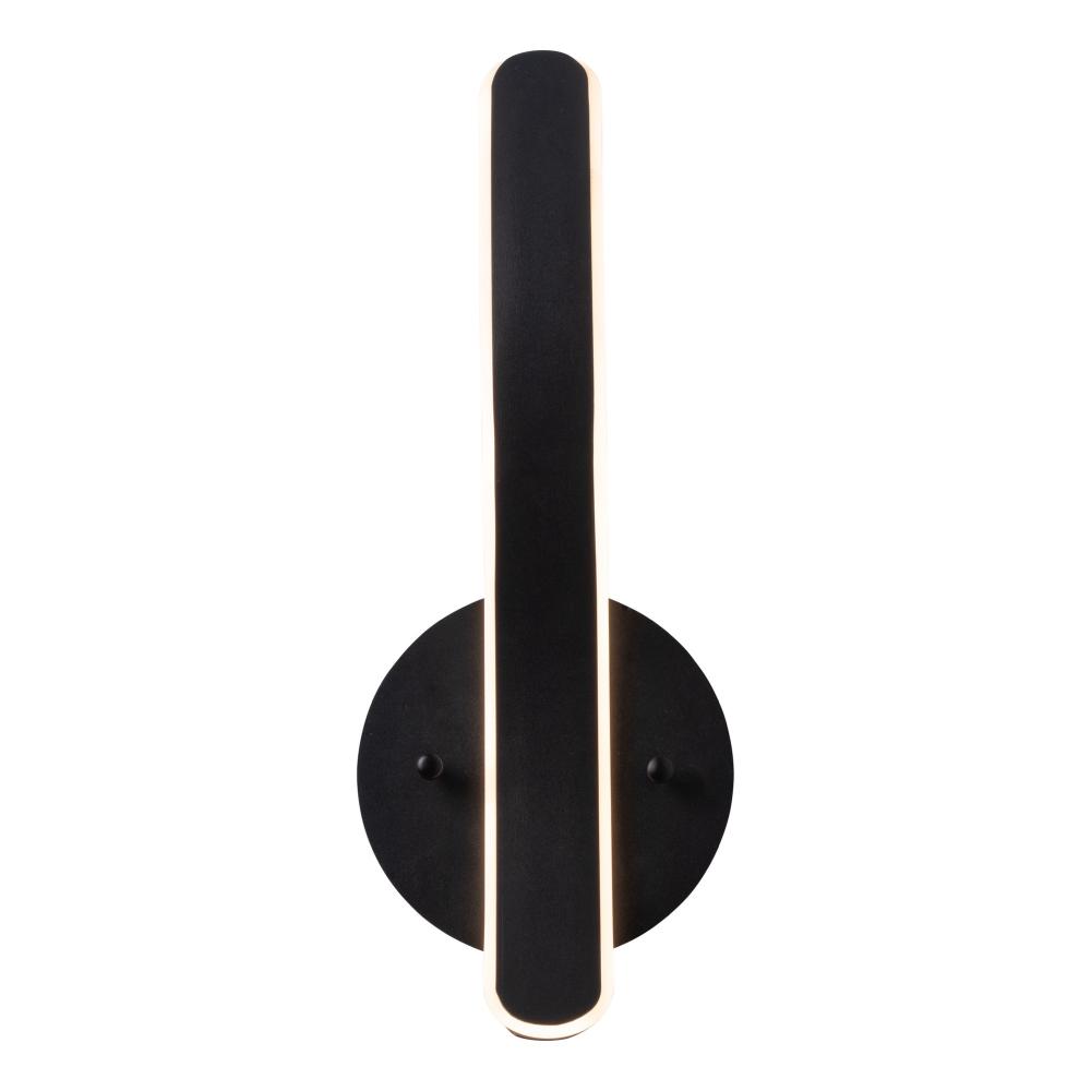 Sirius Collection Integrated LED Sconce, Black