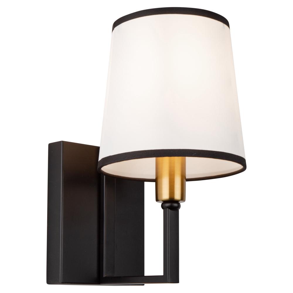 Coco 1 Light Sconce Black and Gold