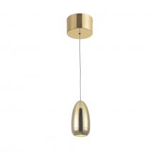 Artcraft AC6650GD - Royal Pearl Collection Integrated LED Pendant, Gold