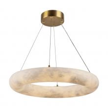 Artcraft AC7468BR - Camila Collection 1-Light 19" Chandelier Brushed Brass