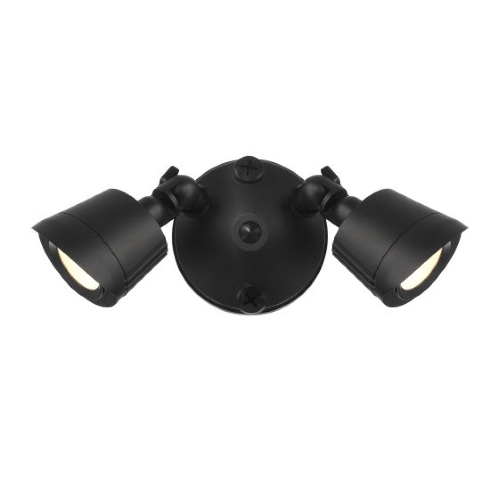 LED 3CCT Double Flood Light in Black