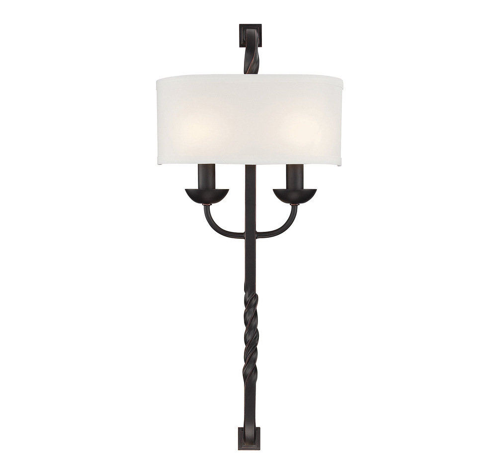 Oberon 2-Light Wall Sconce in Slate