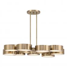 Savoy House 1-7508-9-127 - Talamanca 9-Light LED Chandelier in Noble Brass by Breegan Jane