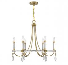 Savoy House 1-7716-6-195 - Mayfair 6-light Chandelier In Warm Brass And Chrome