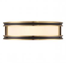 Savoy House 6-1822-4-143 - Alberti 4-Light Ceiling Light in Matte Black with Warm Brass Accents