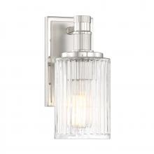 Savoy House 9-1102-1-146 - Concord 1-Light Bathroom Vanity Light in Silver and Polished Nickel