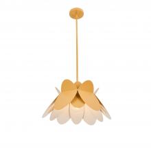 Kalco 517055WY - Flor 18 in Harvest Yellow Pendant
