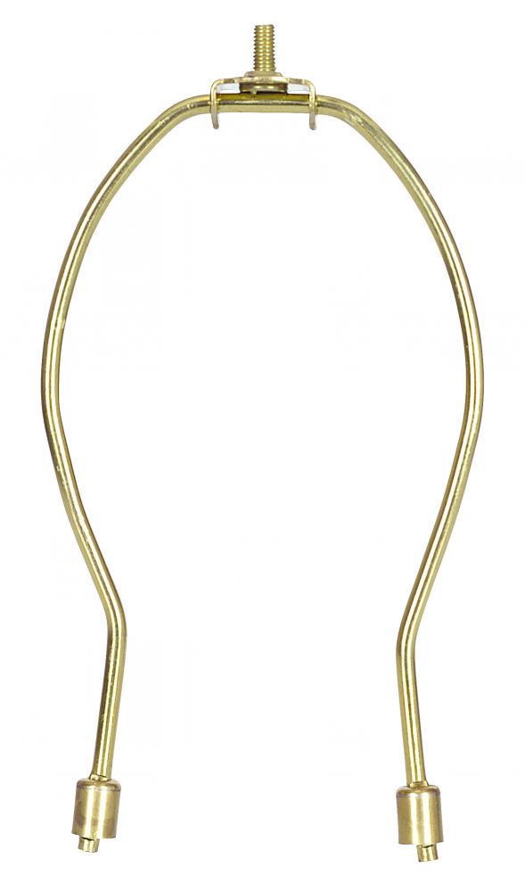 HEAVY DUTY 8IN HARP WITH SADDLE, BRASS PLATED