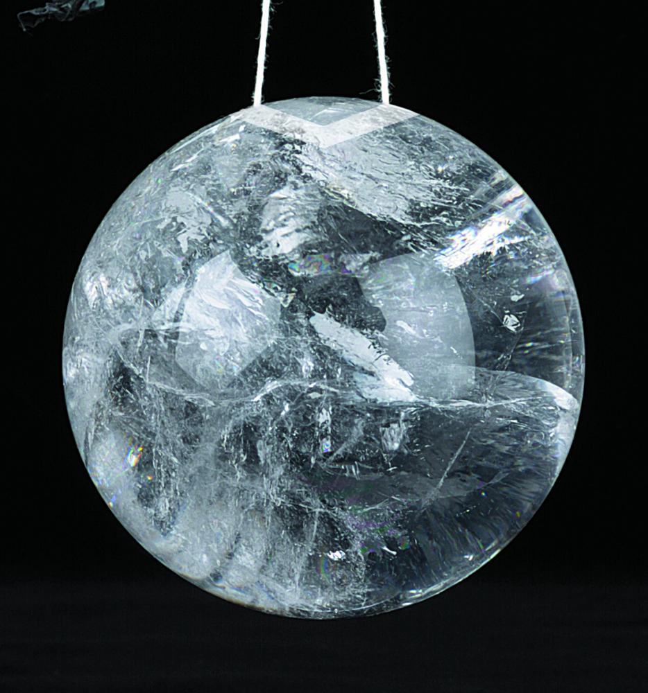 3IN ROCK CRYSTAL BALL