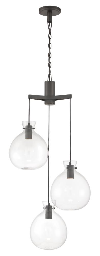 Selina Tiered Globe LED Chandelier - Oil Rubbed Bronze
