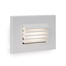 WAC US 4051-27WT - LED Low Voltage Horizontal Louvered Step and Wall Light