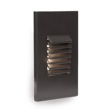 WAC US 4061-27BZ - LED Low Voltage Vertical Louvered Step and Wall Light