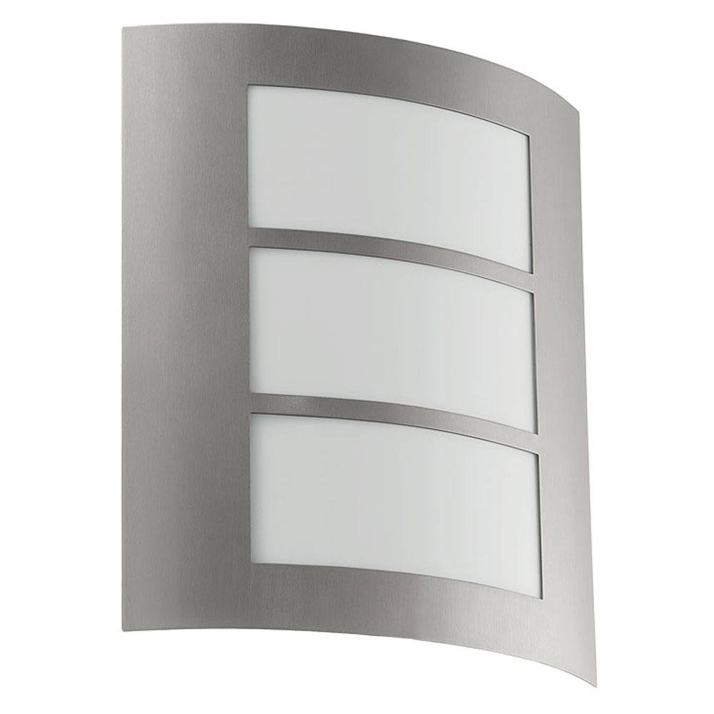 1 LT Outdoor Wall Light w/ Stainless Steel Finish & Acrylic Diffuser