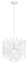 Eglo 91046A - 1 LT Chandelier w/ a Chrome Finish & Glitter Teflon Glass & Crystals