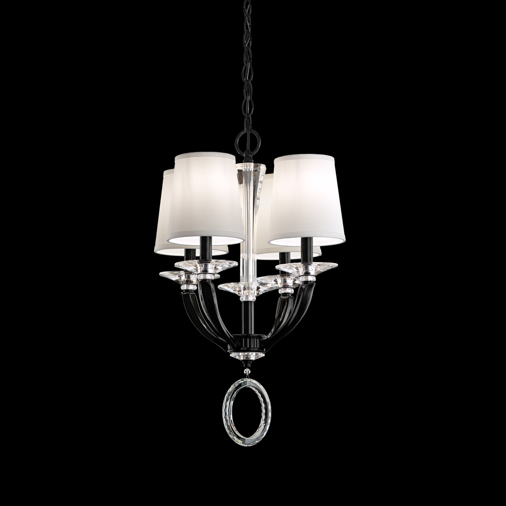 Emilea 4 Light 120V Mini Pendant in Heirloom Gold with Clear Optic Crystal