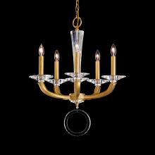 Schonbek 1870 MA1005N-48O - Emilea 5 Light 120V Chandelier in Antique Silver with Clear Optic Crystal