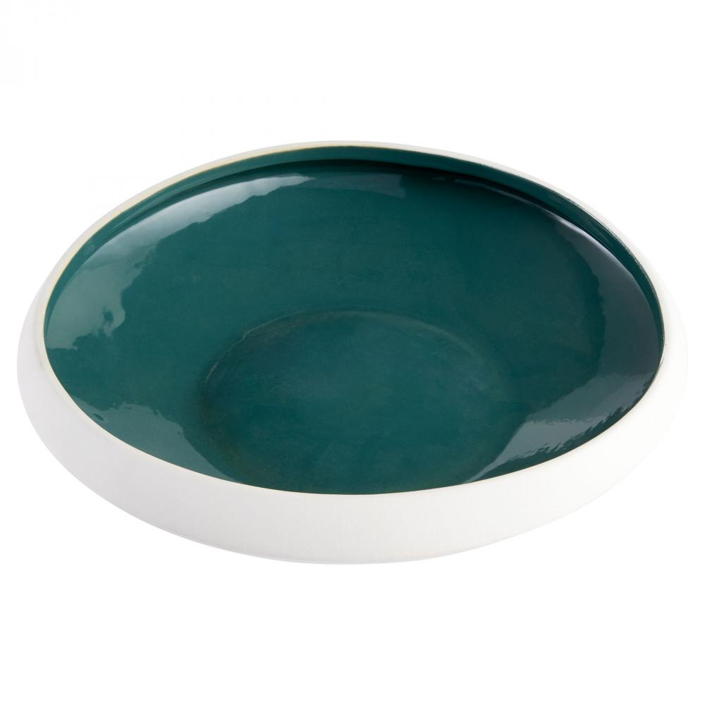Tricolore Bowl|Grn|Textured Matte White -M