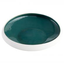 Cyan Designs 11880 - Tricolore Bowl|Grn|Textured Matte White -M
