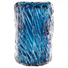 Cyan Designs 11896 - Thorough Vase|Blue | Clear -Lg