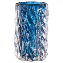 Cyan Designs 11897 - Thorough Vase|Blue | Clear-Sm