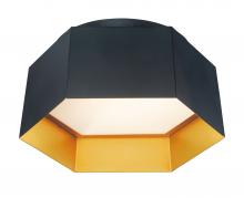 Maxim 30330BKGLD - Honeycomb-Flush Mount