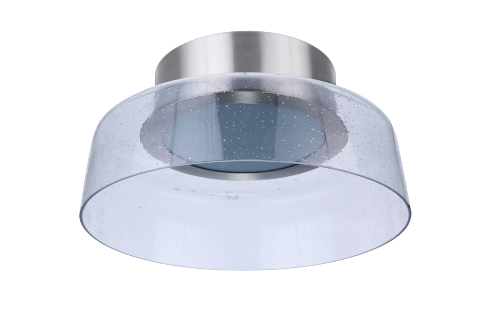 Centric 10.5" LED Flushmount in Brushed Polished Nickel