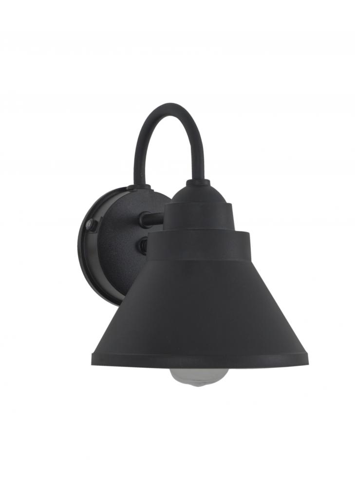Resilience 1 Light Outdoor Lantern with Motion Sensor in Textured Black