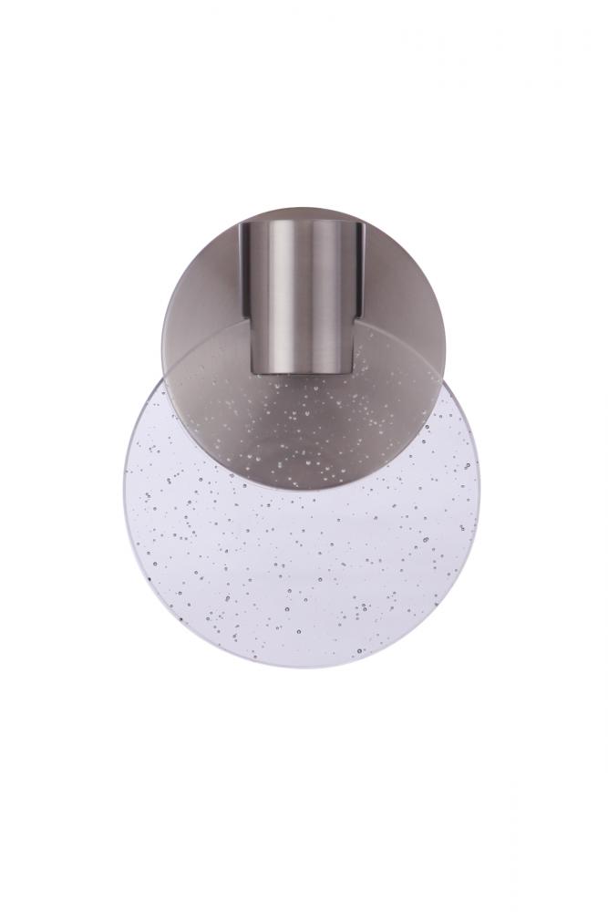 Glisten 1 Light LED Wall Sconce in Brushed Polished Nickel