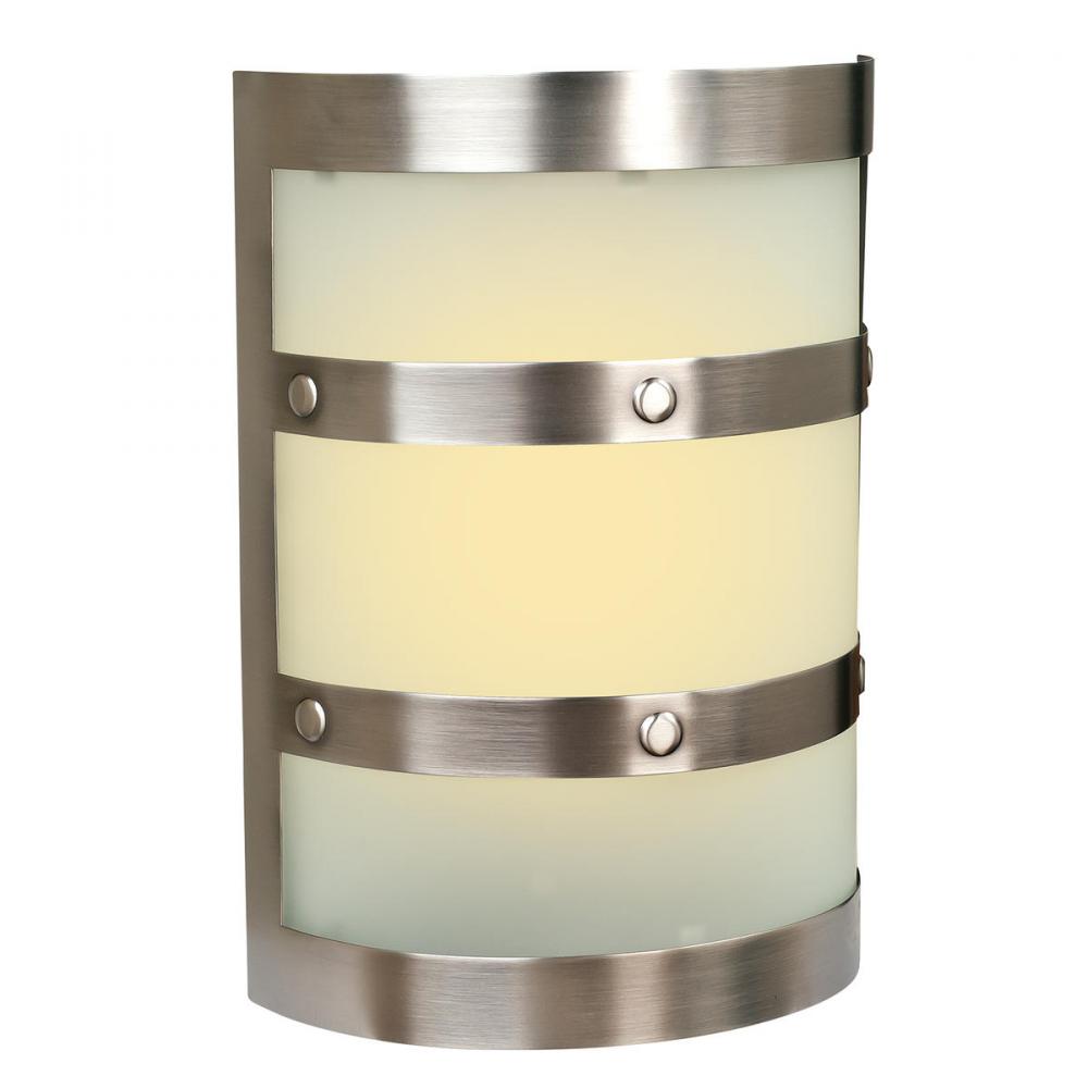 Half Cylinder Lighted LED Chime in Pewter