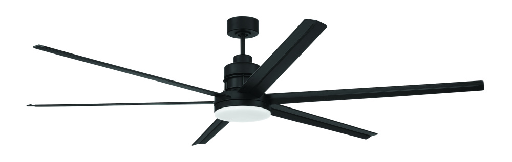 72" Ceiling Fan w/DC Motor w/Blades, Damp Rated