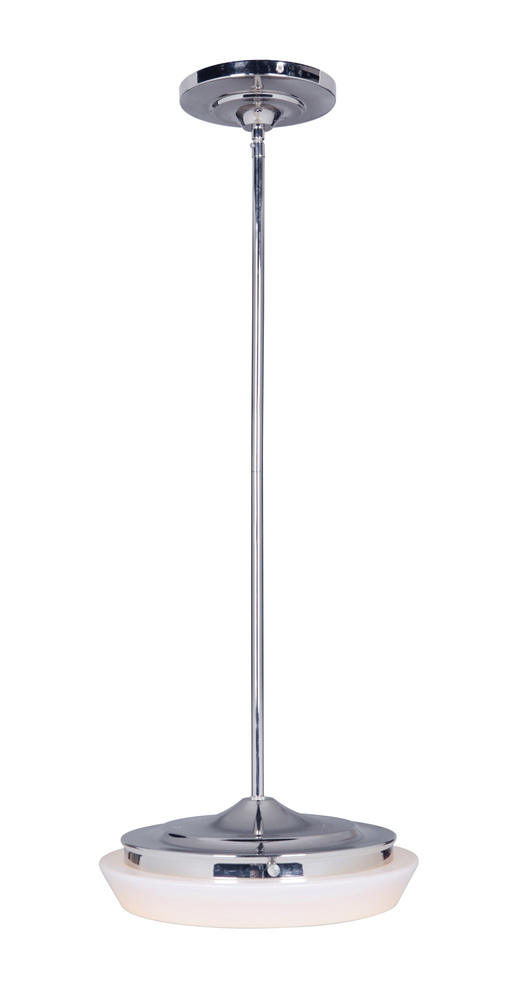 1 Light Mini Pendant with Rods in Polished Nickel