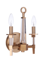 Craftmade 53262-SB - Tarryn 2 Light Wall Sconce in Satin Brass