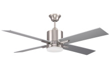 Craftmade TEA52BNK4 - Teana 52" 4-Blade Ceiling Fan in Brushed Polished Nickel w/ Brushed Nickel/Walnut Blades