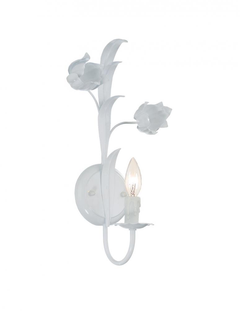 Crystorama Southport 1 Light Wet White Sconce