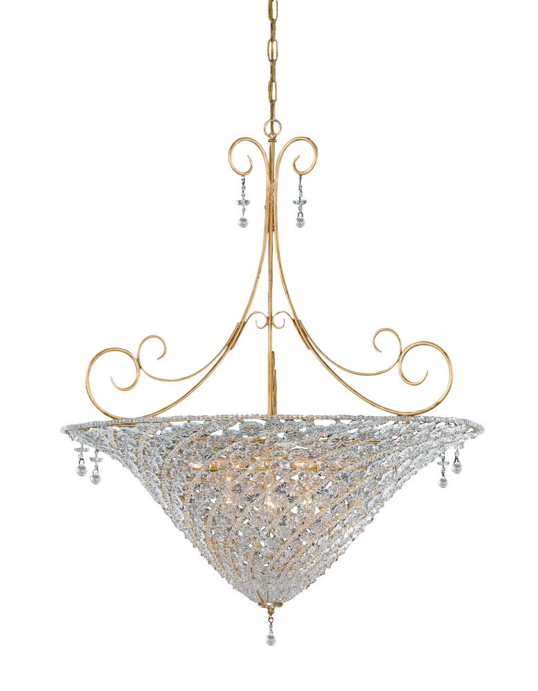 Signature 10 Light Clear Crystal Chandelier