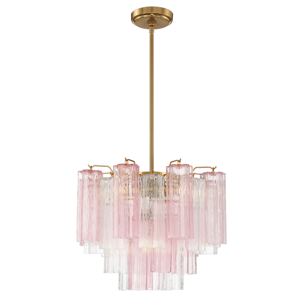 Addis 4 Light Aged Brass Mini Chandelier