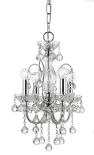 Crystorama 3324-CH-CL-MWP - Imperial 4 Light Clear Crystal Chrome Mini Chandelier