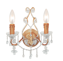 Crystorama 4522-CM-CLEAR - Paris Market 2 Light Clear Crystal Champagne Sconce