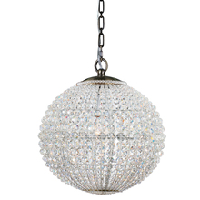 Crystorama 6754-AB - 1 Light Antique Brass Glam Mini Chandelier Draped In Hand Cut Crystal Beads