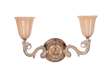 Crystorama 892-WH - Natural Alabaster 2 Light French White Sconce