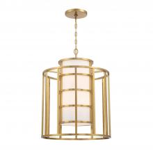 Crystorama 9597-LG - Brian Patrick Flynn for Crystorama Hulton 6 Light Luxe Gold Chandelier