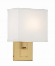 Crystorama BRE-A3632-VG - Brent 1 Light Vibrant Gold Sconce