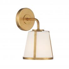 Crystorama FUL-911-GA - Fulton 1 Light Antique Gold Bathroom Vanity