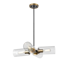 DVI DVP24705BR+GR-CL - BARKER 4 LT CHANDELIER