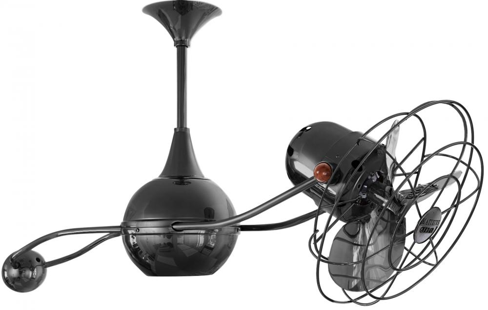 Brisa 2000 - Rotational Ceiling Fan - Black Nickel Finish - Metal Blades