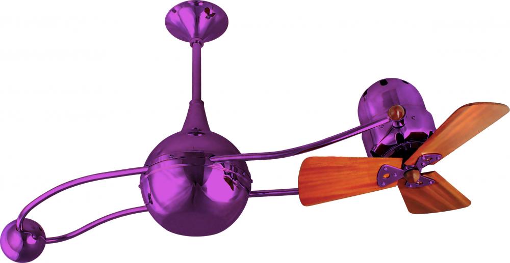 Brisa 360° counterweight rotational ceiling fan in Ametista (Purple) finish with solid sustainabl