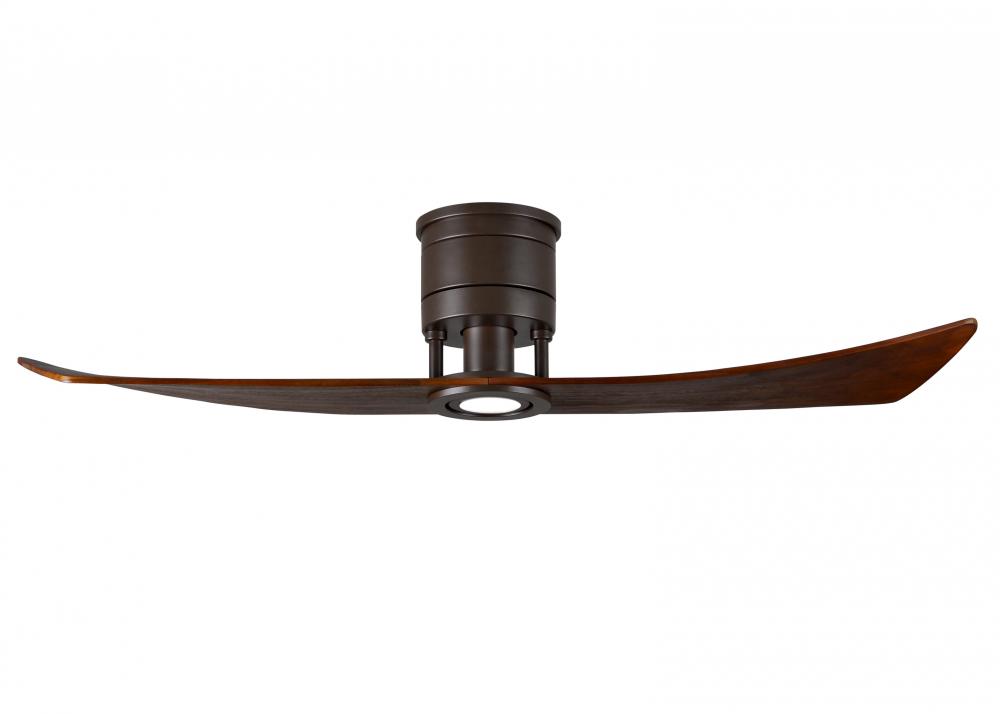 Lindsay - Ceiling Fan - Integrated LED - Textured Bronze Finish - Walnut Tone Blades